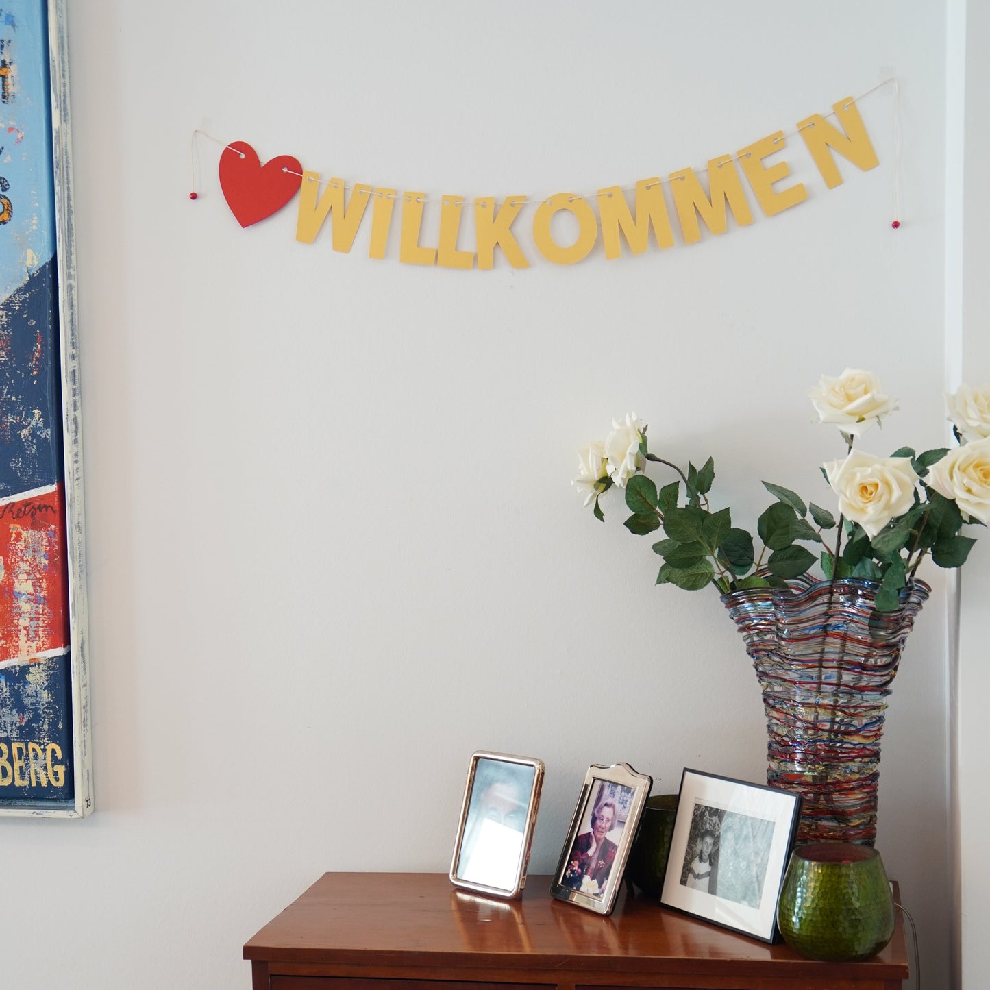 Girlande "Herzlich Willkommen"