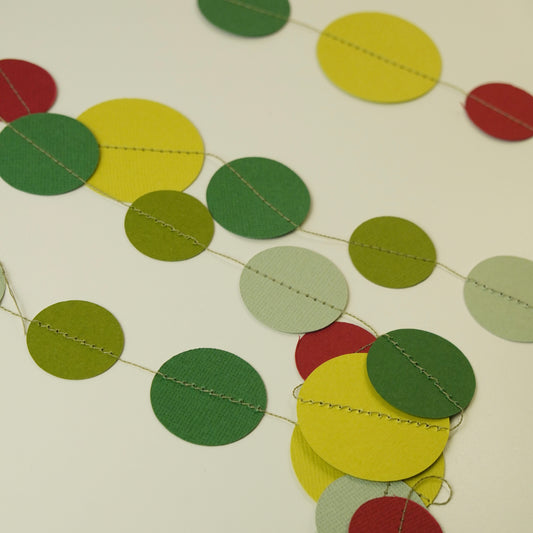 Girlande "Kreise" grün