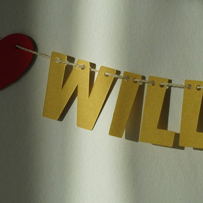 Girlande "Herzlich Willkommen"