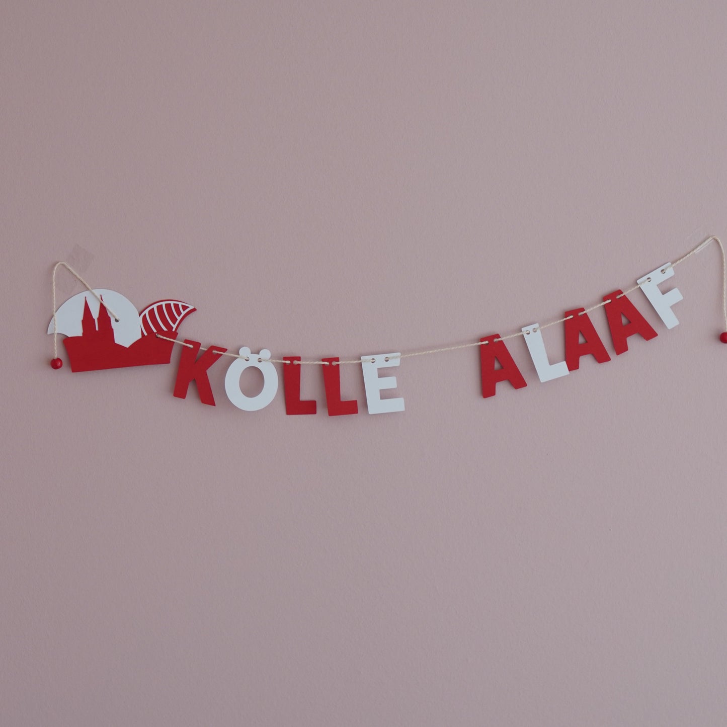 mini Girlande "Kölle Alaaf"- für Köller Jeck