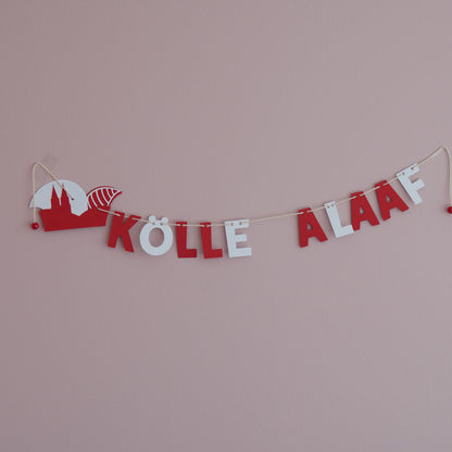 mini Girlande "Kölle Alaaf"- für Köller Jeck