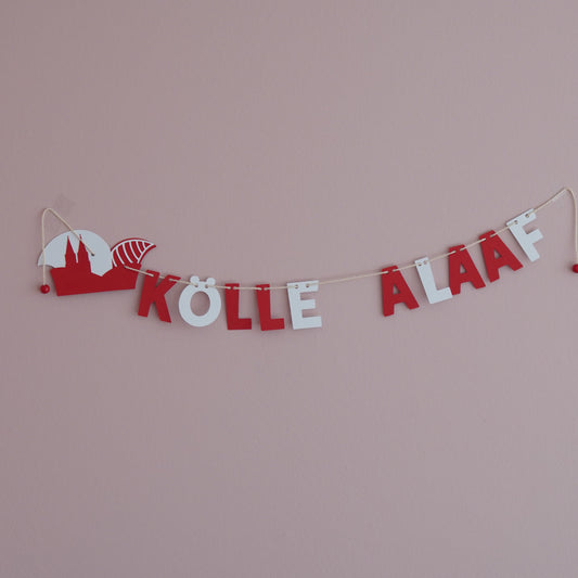 mini Girlande "Kölle Alaaf"- für Köller Jeck