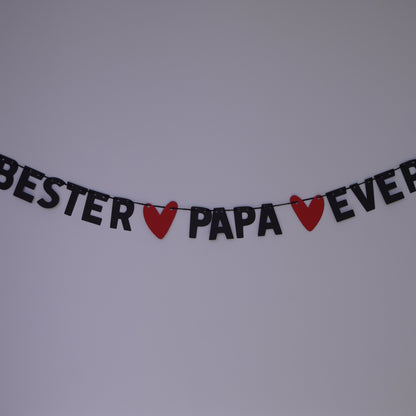 Girlande "bester Papa ever"