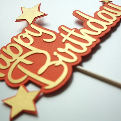 Kuchen Topper "Happy Birthday" Bowling