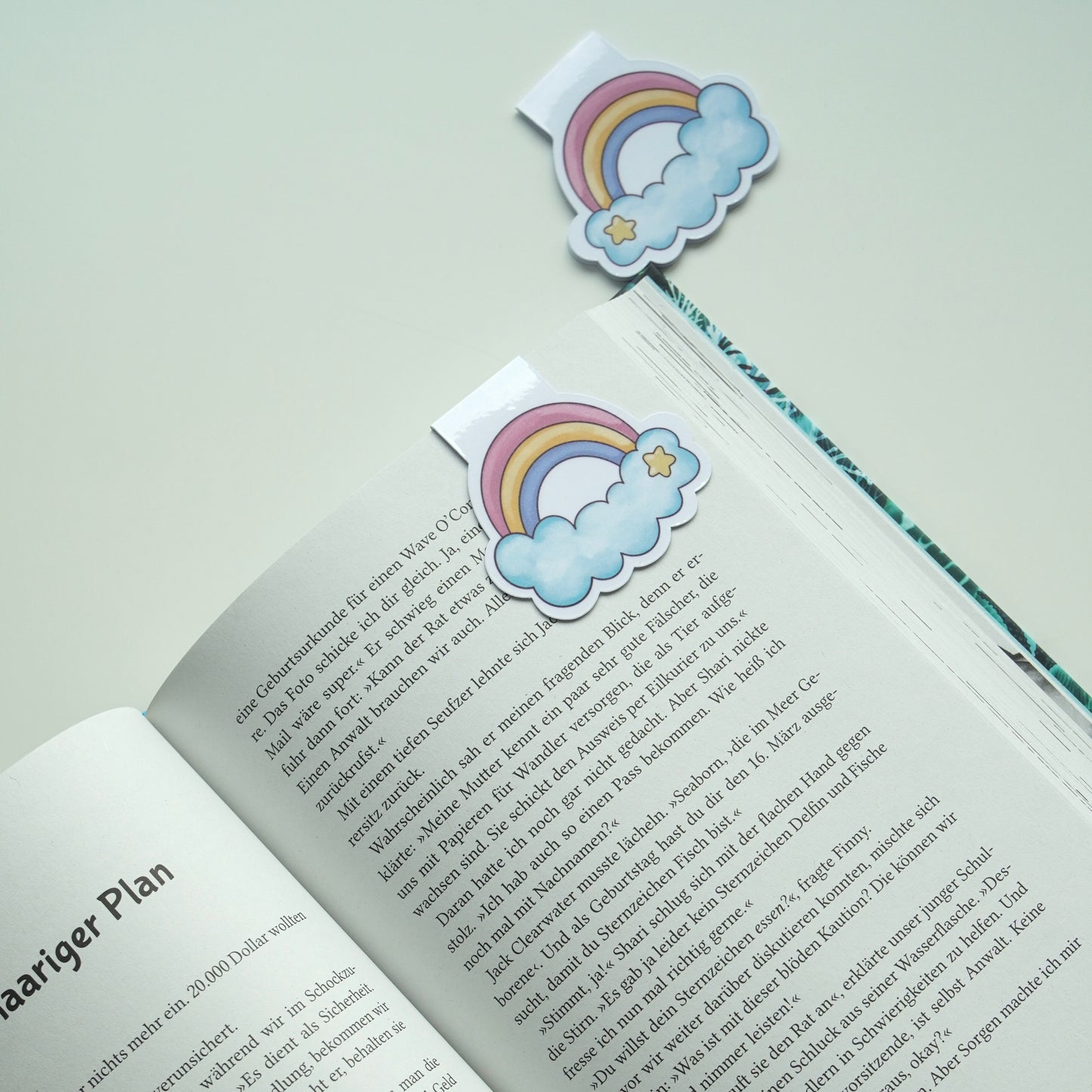magnetisches Lesezeichen "Regenbogen"