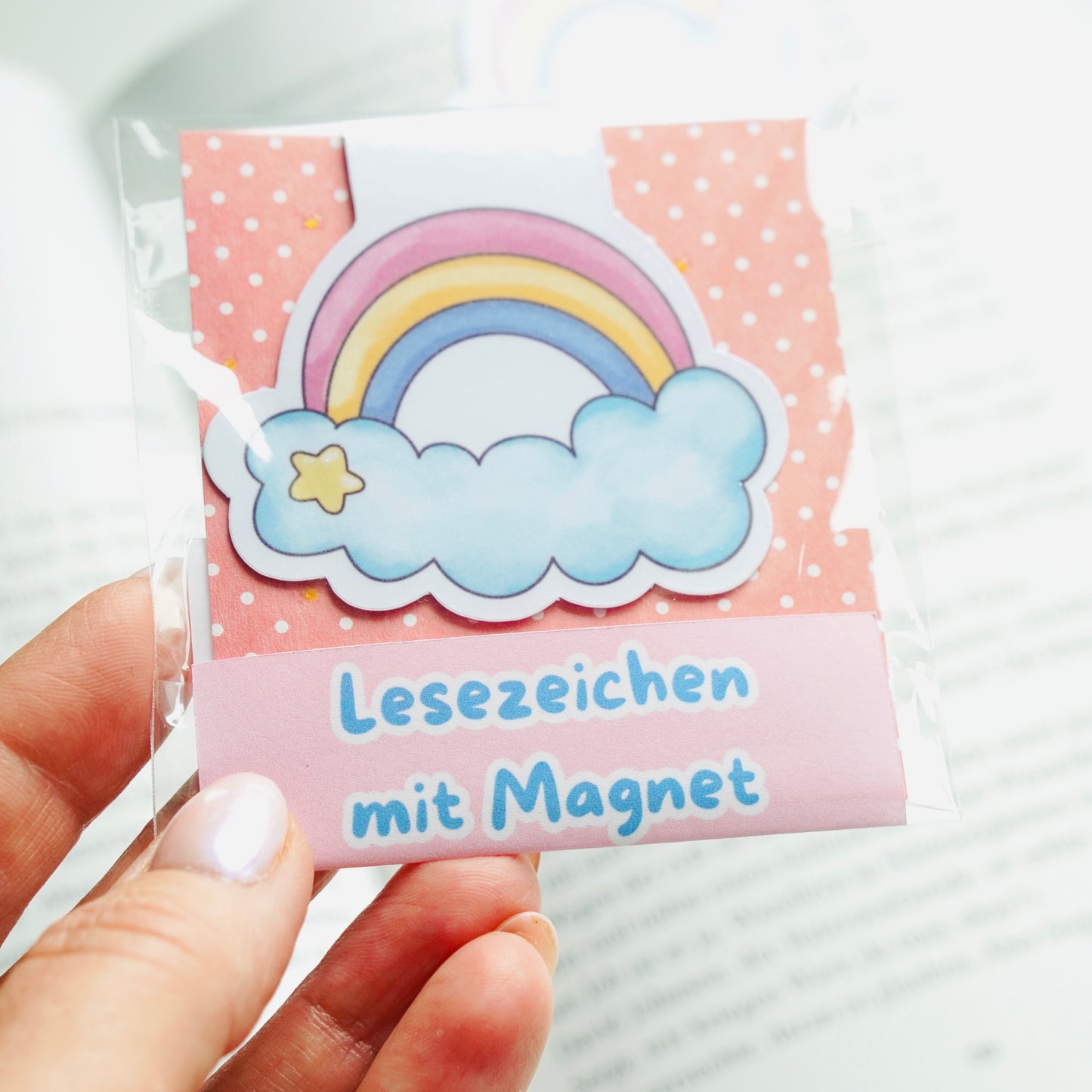 magnetisches Lesezeichen "Regenbogen"