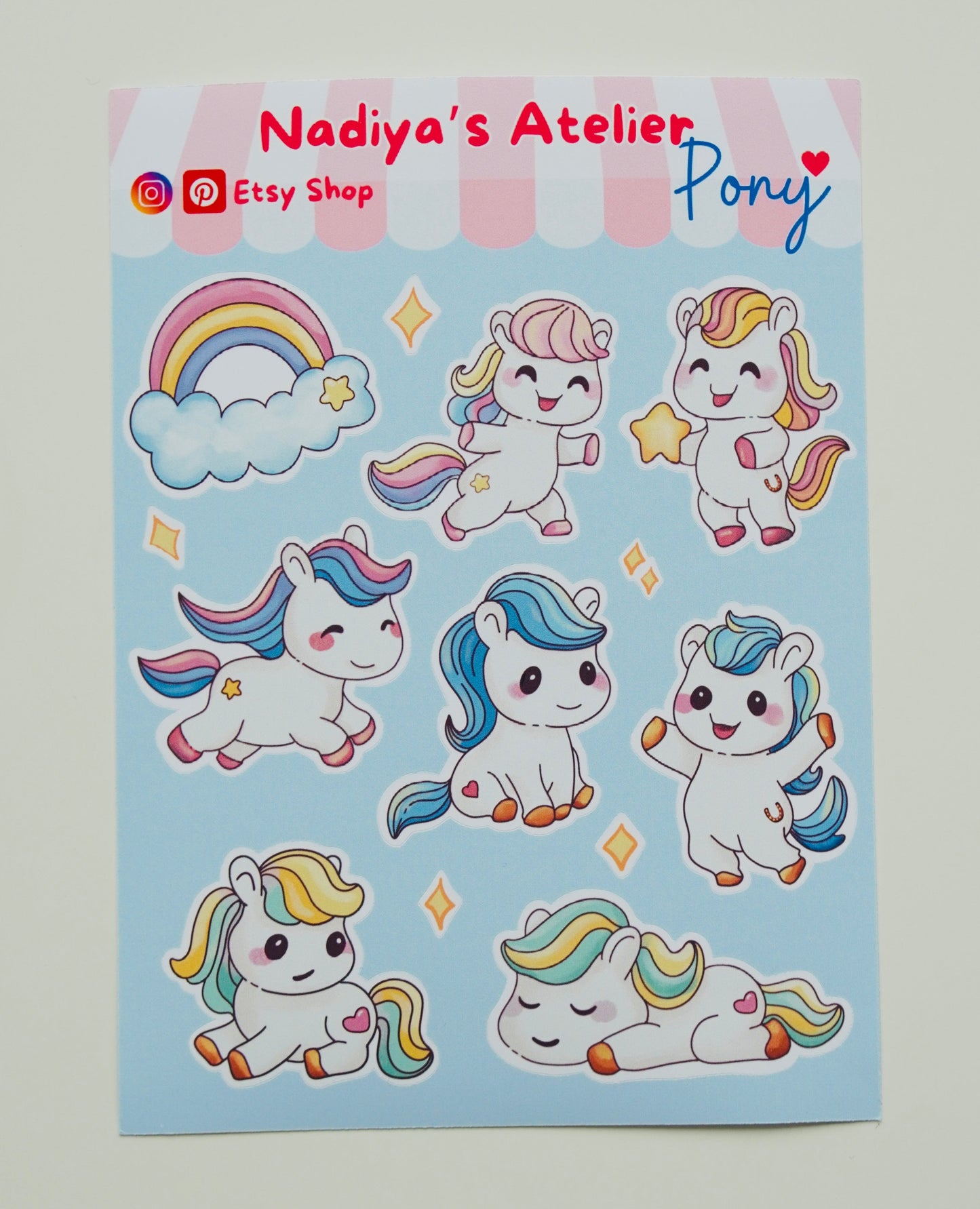 Sticker Sheet "Pony"