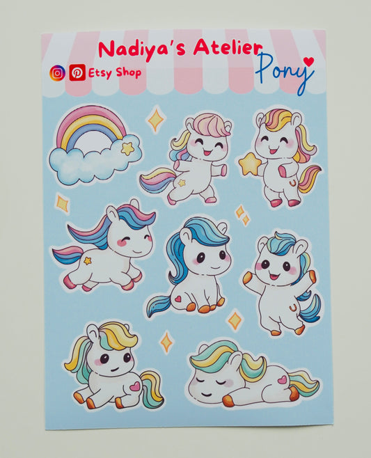 Sticker Sheet "Pony"