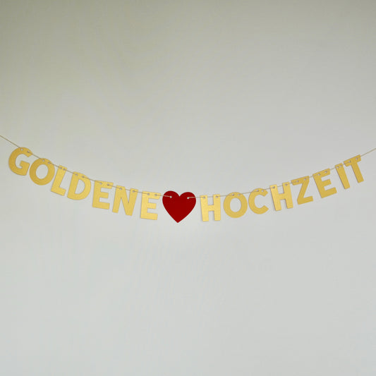 Girlande "Goldene Hochzeit"