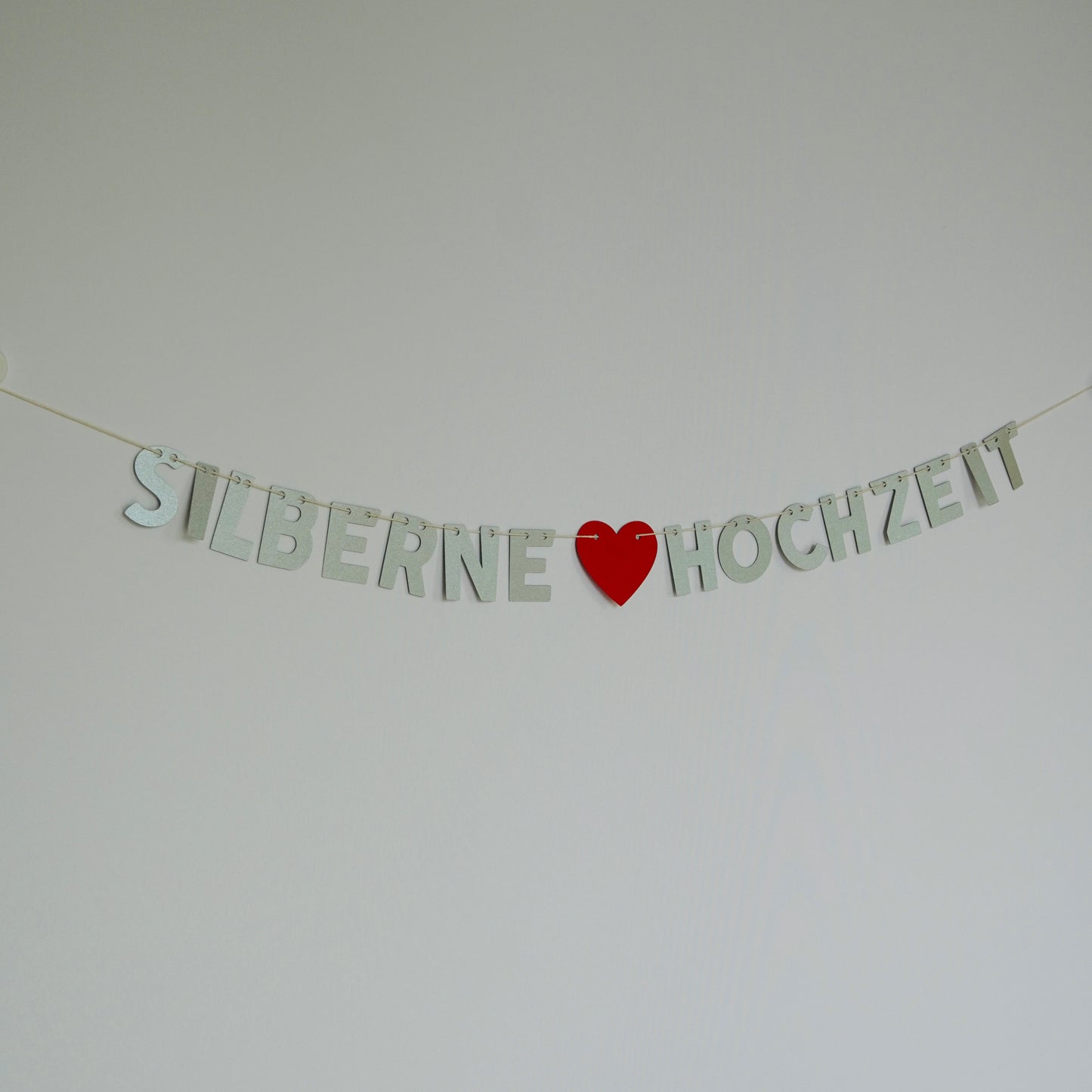 Girlande "Silberne Hochzeit"