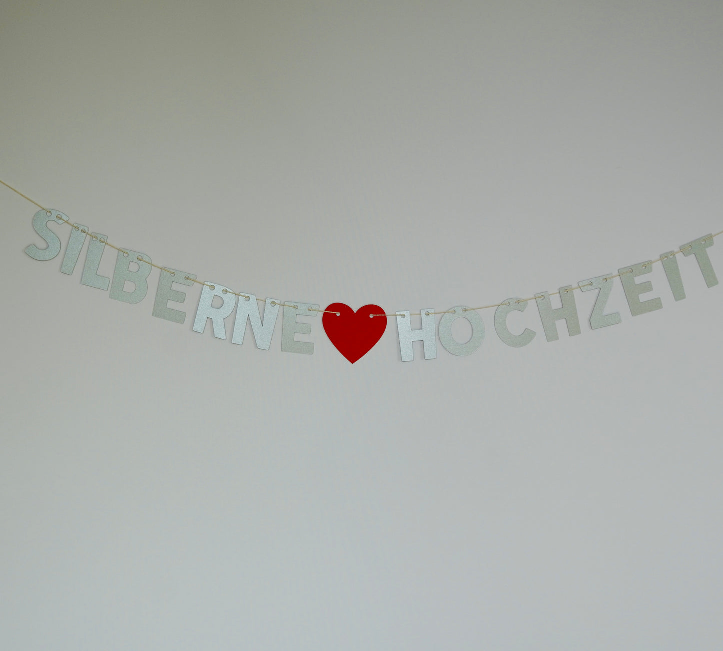Girlande "Silberne Hochzeit"