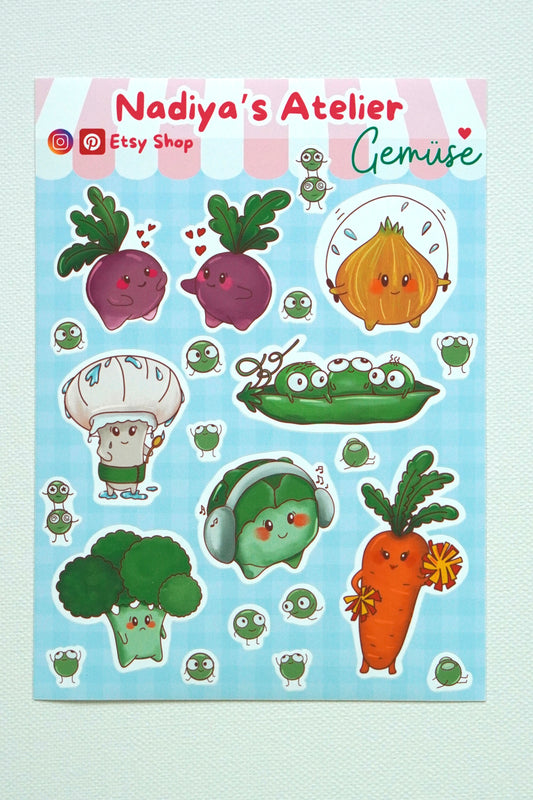 Sticker Sheet “Gemüse“