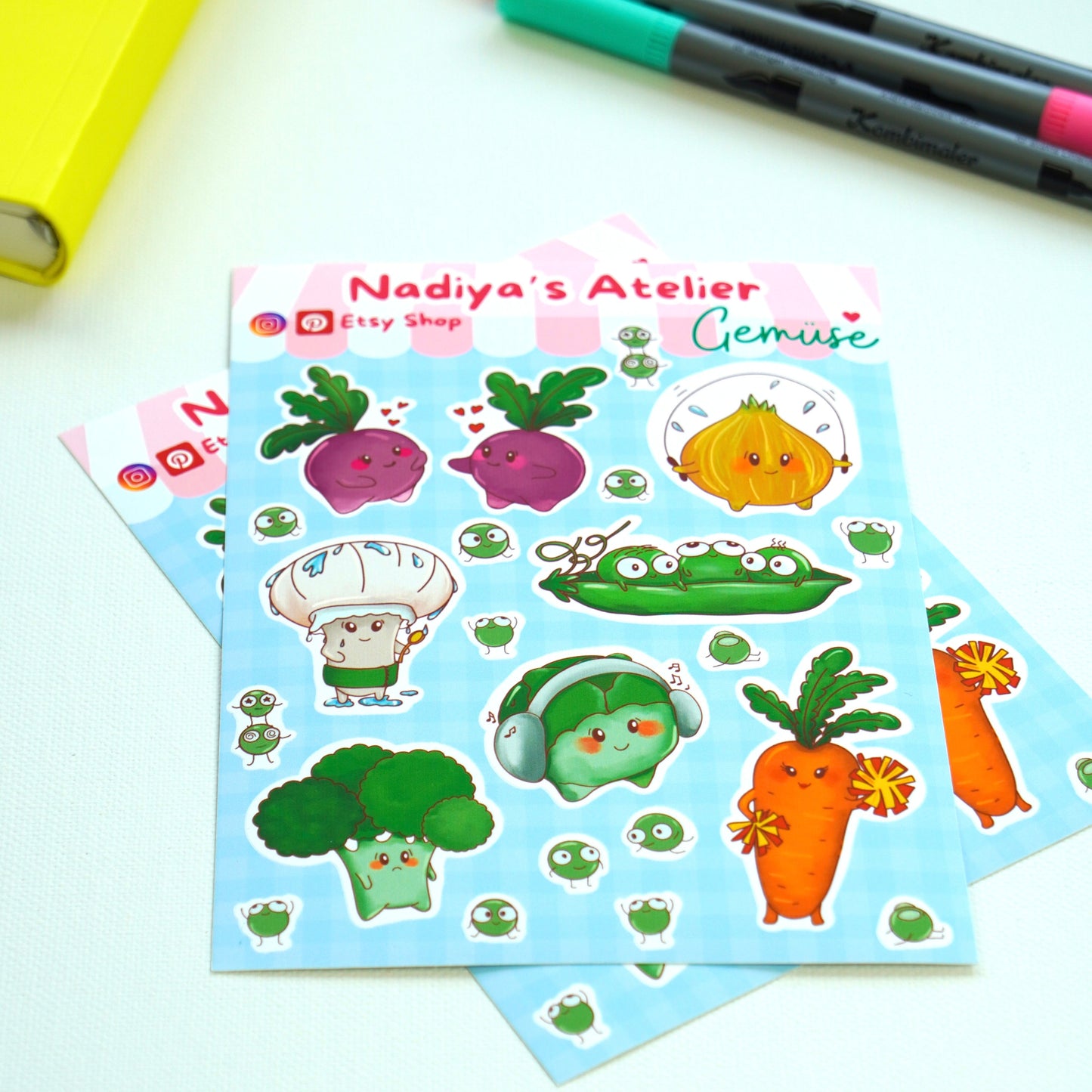 Sticker Sheet “Gemüse“