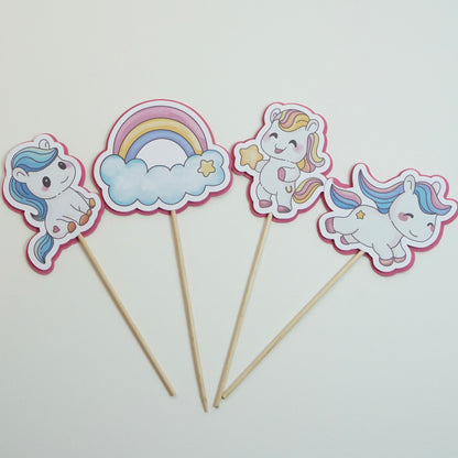 Kuchen Topper "Happy Birthday" Pony