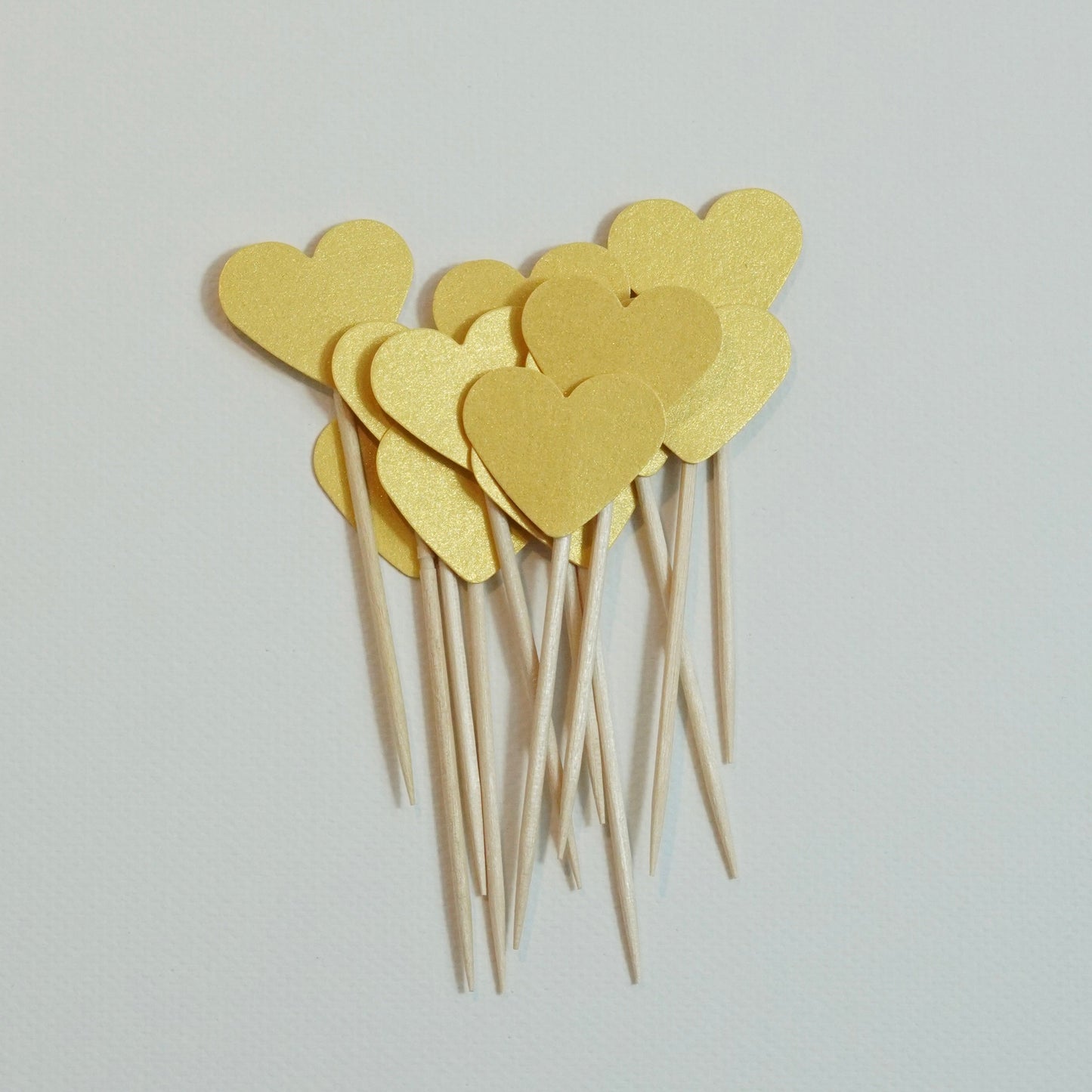 Spieße "Herz" gold