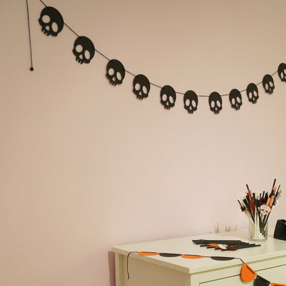 Papiergirlande "Schädel"