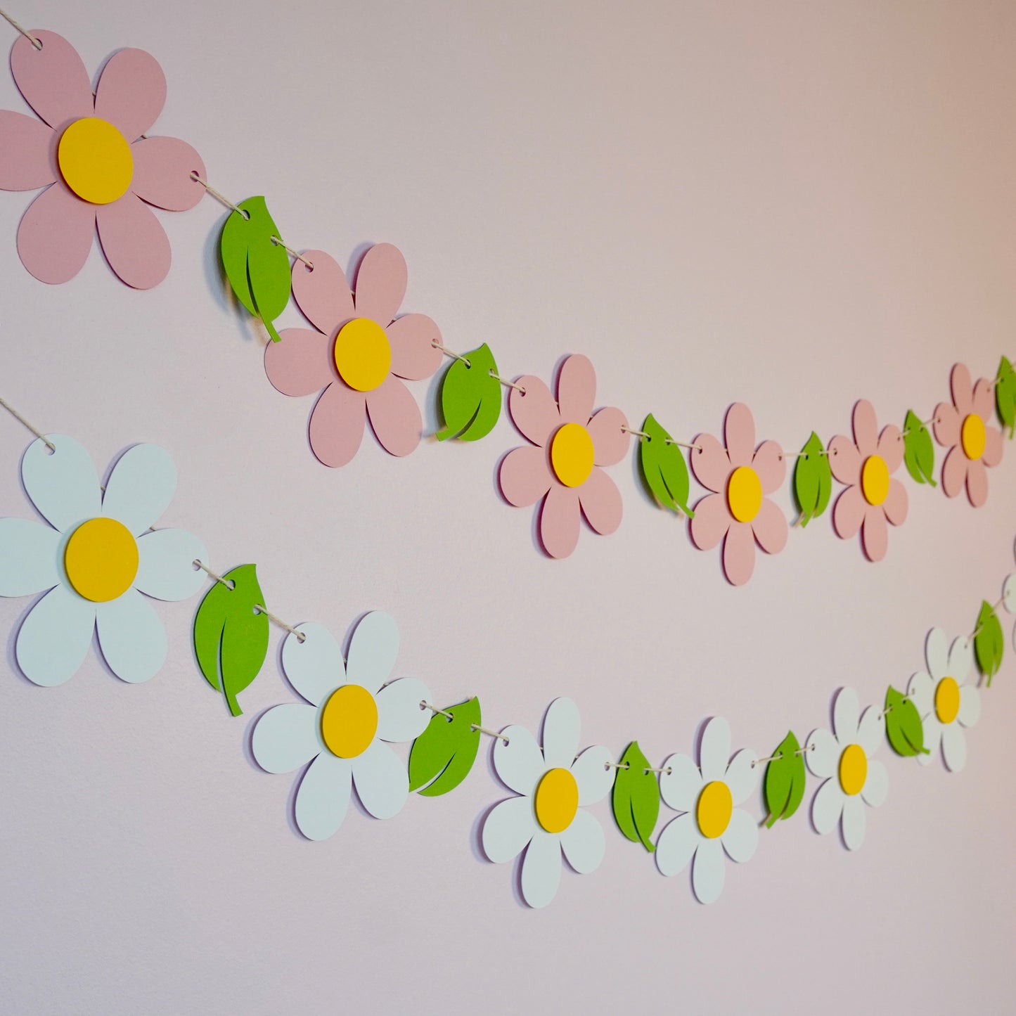 Girlande "Blumen" rosa