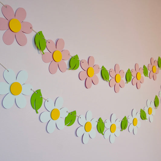 Girlande "Blumen" rosa