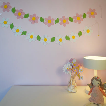 Girlande "Blumen" rosa