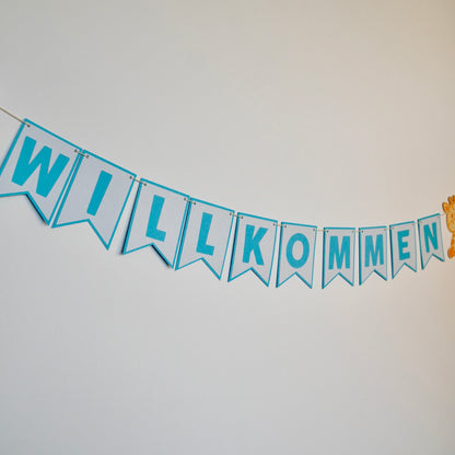 Girlande Willkommen Baby