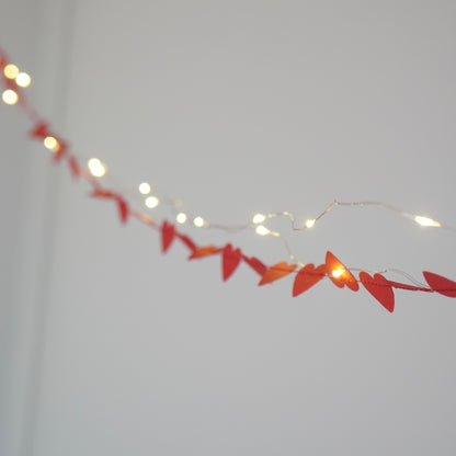 Girlande "Herzen" rot