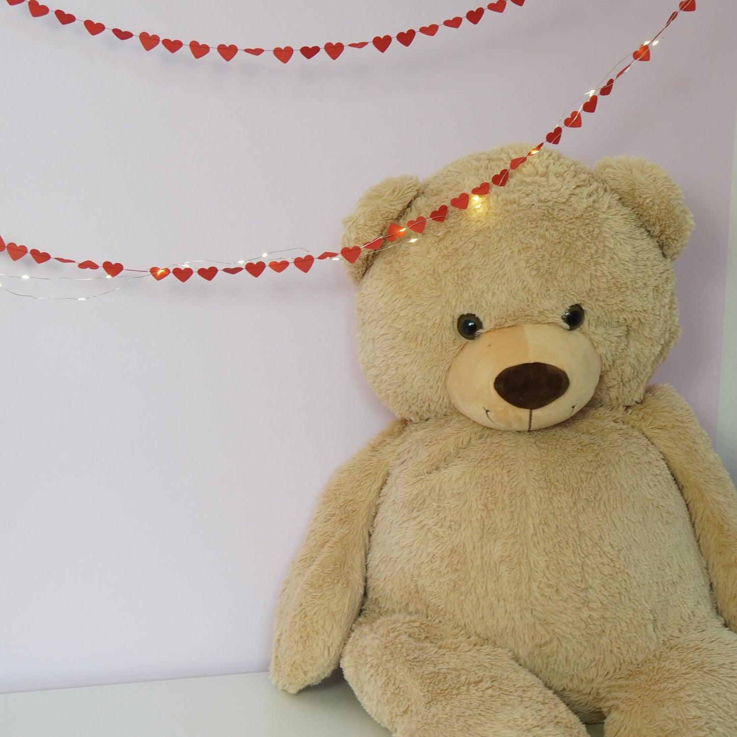 Girlande "Herzen" rot