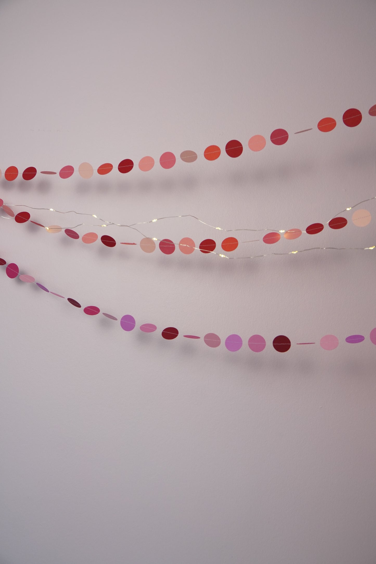 Girlande "Kreise" rosa