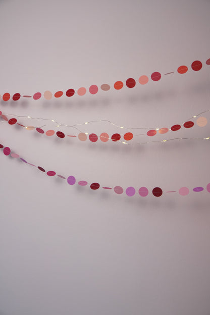 Girlande "Kreise" rosa