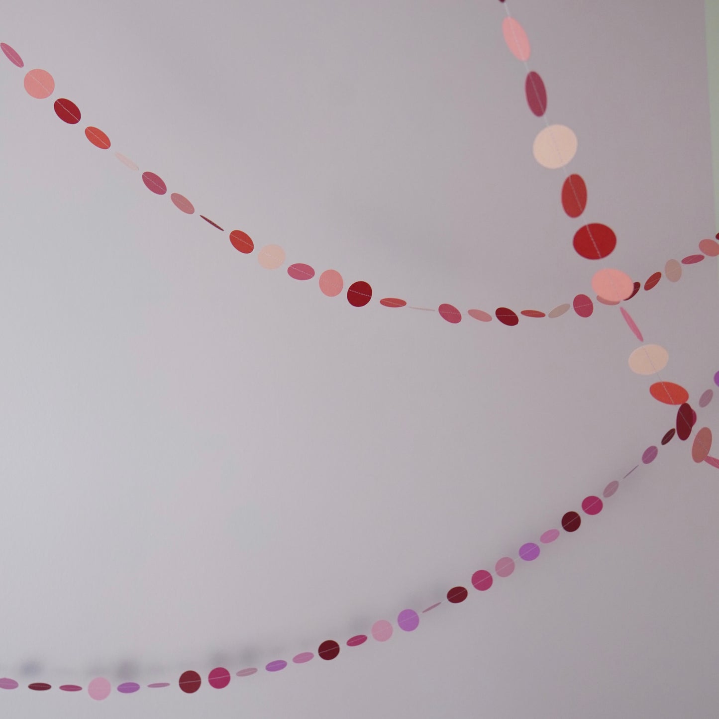 Girlande "Kreise" rosa-lila