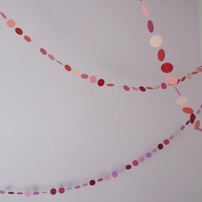 Girlande "Kreise" rosa