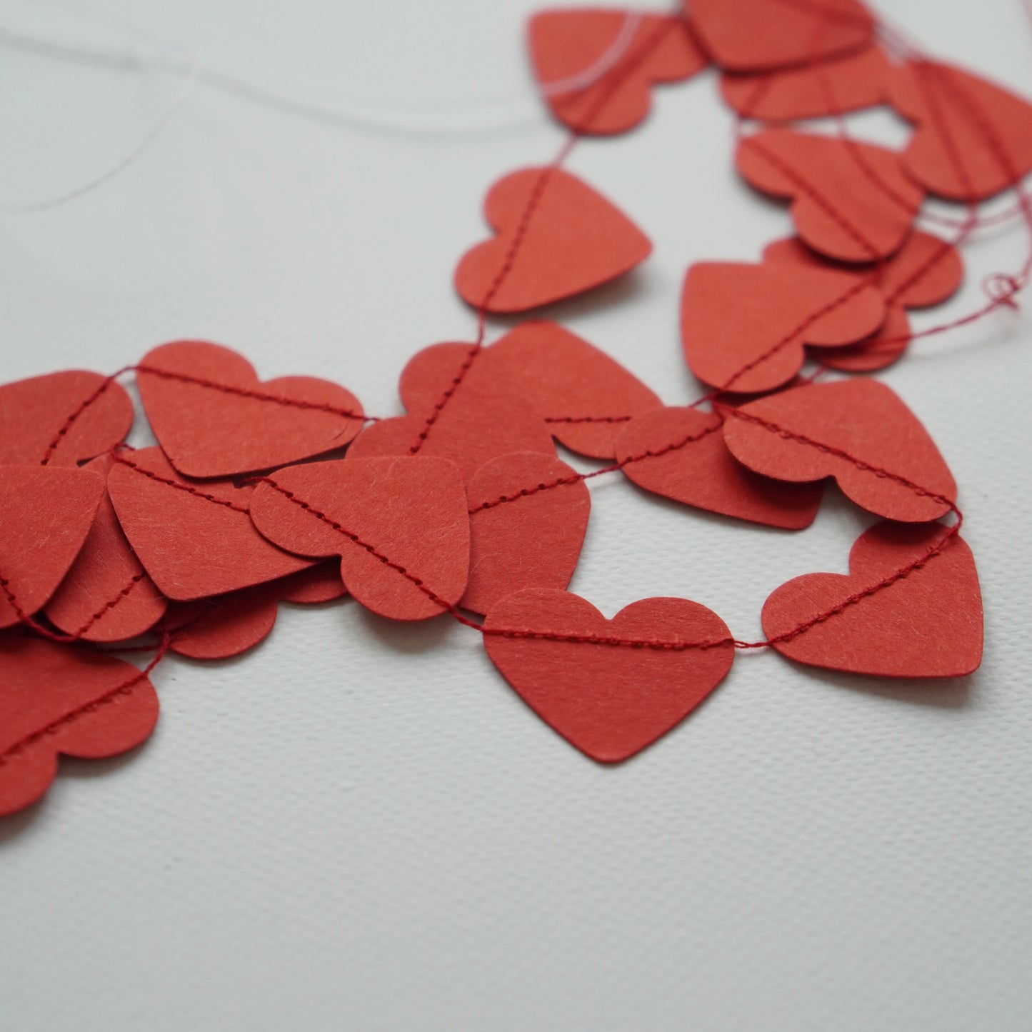 Girlande "Herzen" rot