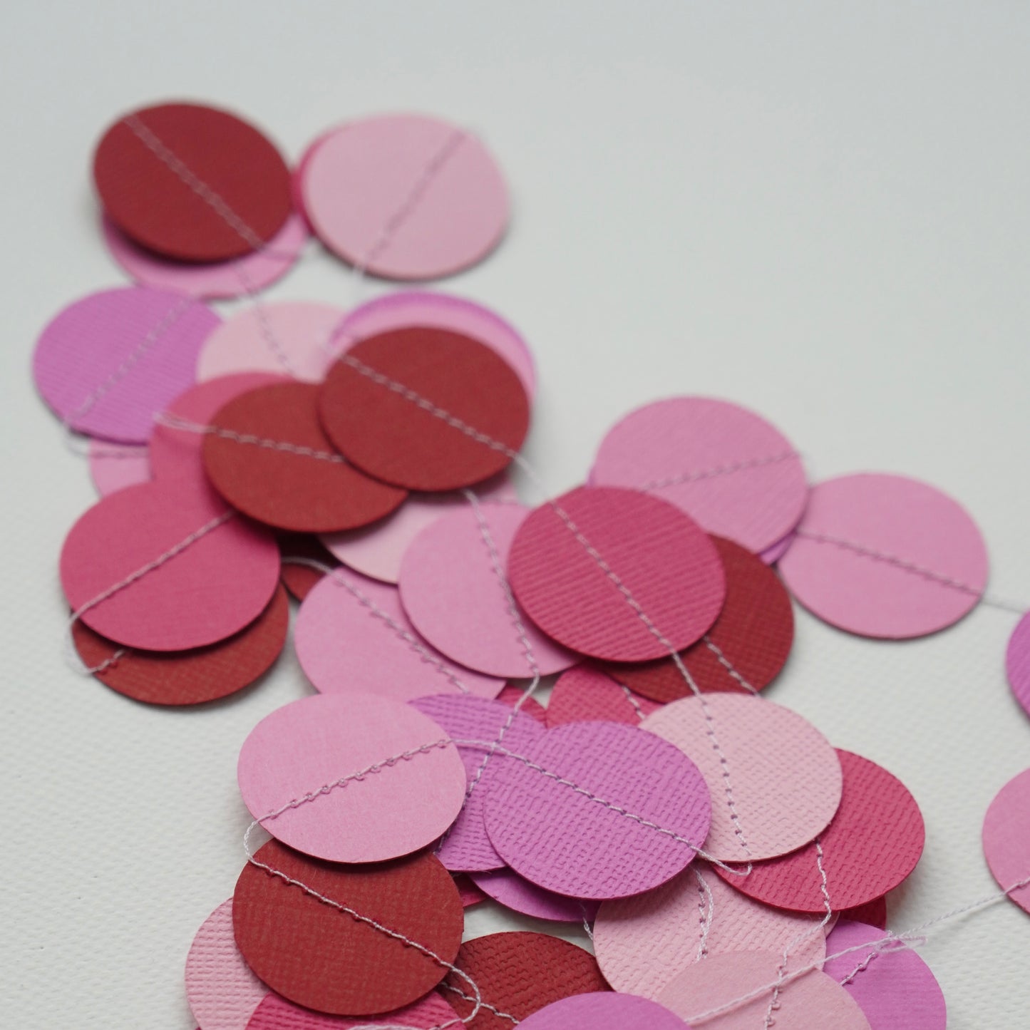 Girlande "Kreise" rosa-lila