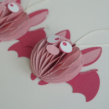 Fledermaus im Set - rosa