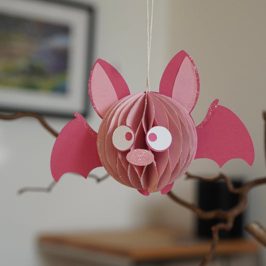 Fledermaus im Set - rosa
