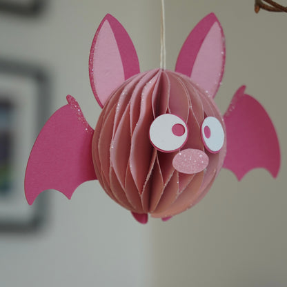 Fledermaus im Set - rosa