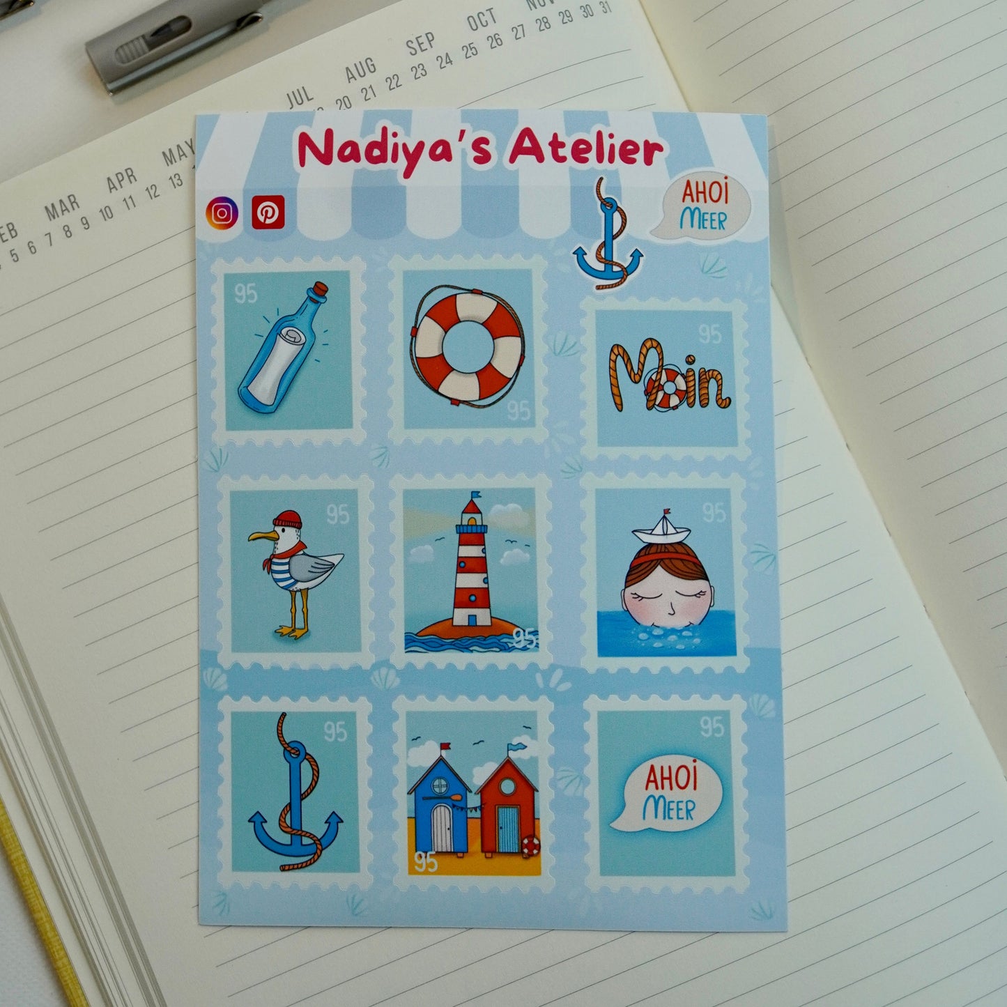 Sticker Sheet "Ahoi Meer"
