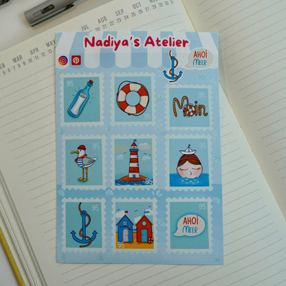 Sticker Sheet "Ahoi Meer"