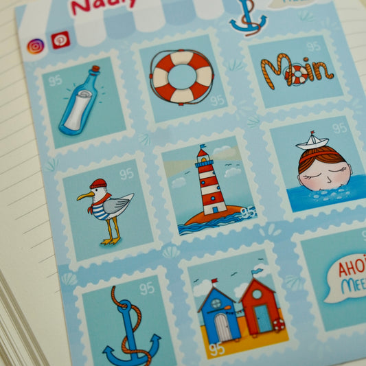 Sticker Sheet "Ahoi Meer"