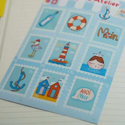 Sticker Sheet "Ahoi Meer"