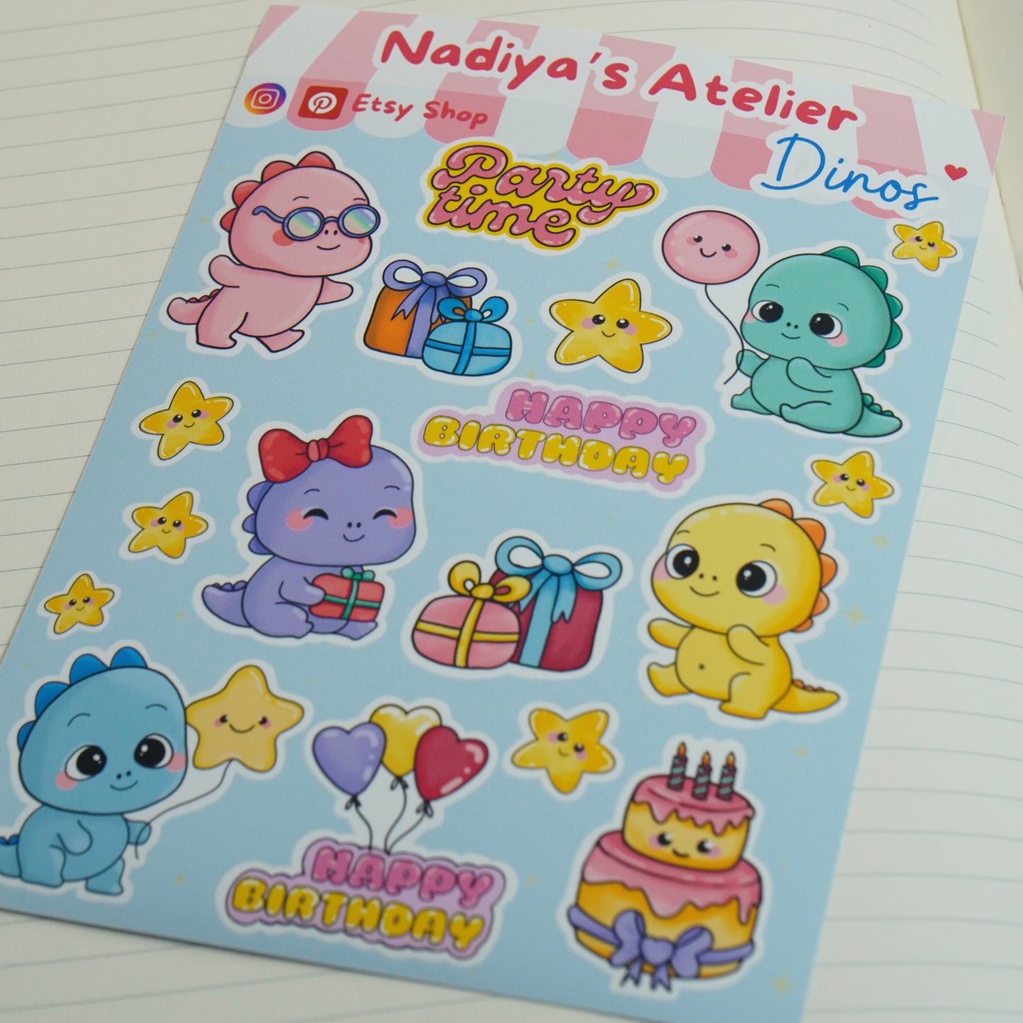 Sticker Sheet "Dinos"