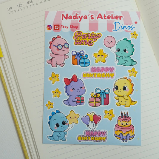 Sticker Sheet "Dinos"