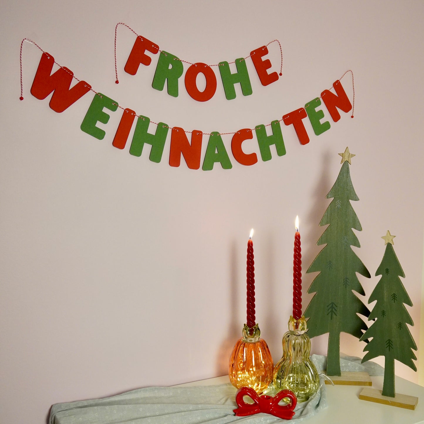 Girlande "Frohe Weihnachten"