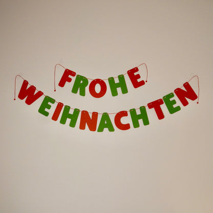 Girlande "Frohe Weihnachten"