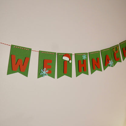 Girlande "Frohe Weihnachten"