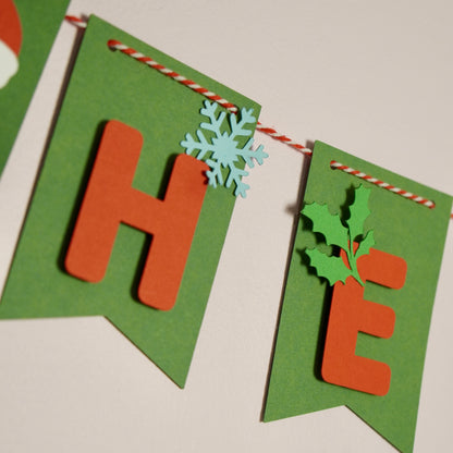 Girlande "Frohe Weihnachten"