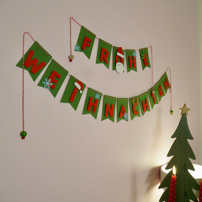 Girlande "Frohe Weihnachten"