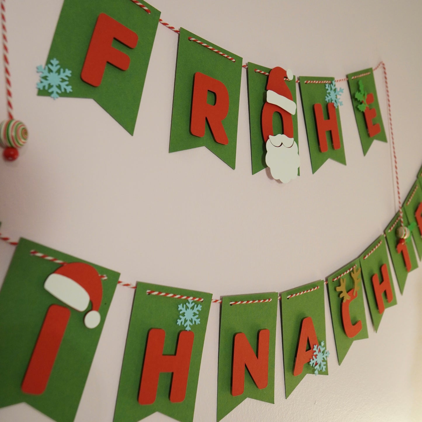 Girlande "Frohe Weihnachten"