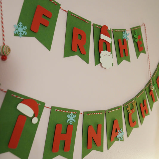 Girlande "Frohe Weihnachten"