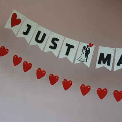 Girlande rote Herzen