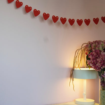 Girlande rote Herzen